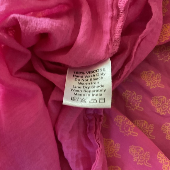 J Marie Mia Rose Smocked Ruched Tiered Dress size Small Retail $168 - Picture 3 of 4